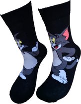 Verjaardag cadeautje voor hem en haar - Tom Sokken - Tom en Jerry Sokken - Tennis Leuke sokken - Vrolijke sokken - Luckyday Socks - Sokken met tekst - Aparte Sokken - Socks waar je Happy van 