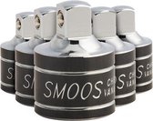 Smoos® Verloop dop van 1/2 naar 3/8 - 5 stuks - Zwart