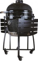 EliteGrill BBQ - Barbecue - Kamado - 45 cm (18 pouces) - Édition Limited Deluxe avec Housse de Pluie - Noir