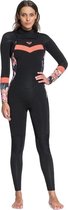 Roxy 4/3mm Syncro Frontzip Gbs Wetsuit - Black/bright Coral