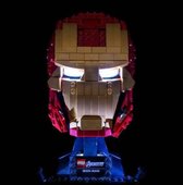 Light My Bricks - Geschikt voor LEGO Iron Man Helmet 76165 Verlichtings Set