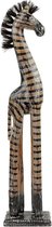 Beeld - Zebra - Hout - 60x13x9 cm - Sarana - Indonesie - Fairtrade