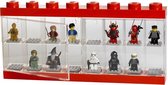 LEGO Minifiguur 16 Display Case - Vitrine - Opbergbox - Rood - 38,2x4,7x18,4cm - Kunststof
