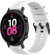 Horlogebandje Geschikt voor Huawei GT2 42MM  - Wit - Siliconen - Horlogebandje - Polsbandje - Bandjes.nu - Polsband