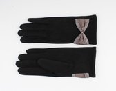 Indini - Handschoenen - Winter - Handschoen - Zwart - Snake Print Strikje