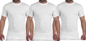 Embrator 3-stuks mannen T-shirt ronde hals wit maat L