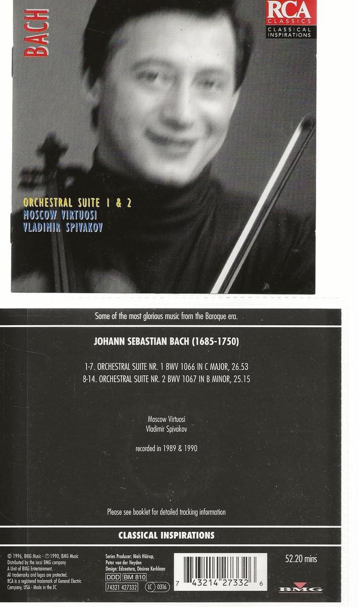 BACH ORCHESTRAL SUITE 1 & 2 VLADIMIR SPIVAKOV