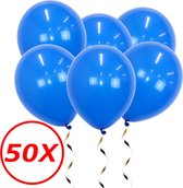Blauwe 50St Ballonnen Feestversiering Verjaardag Ballon