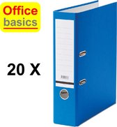 Office Basics Ordner - karton - blauw - rug 80mm - set 20 stuks
