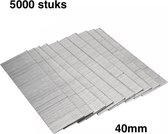 Spijkers – Nagels – F40 – Spijkers voor luchttacker – Pneumatische tacker – Nagels voor persluchtpistool – Metalen – 40mm  – 5000 stuks