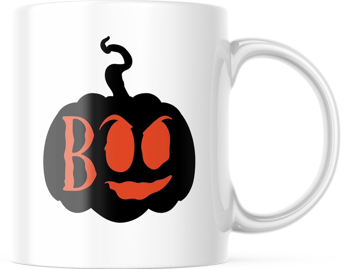Halloween Mok: Boo Pompoen | Halloween Decoratie | Grappige Cadeaus | Koffiemok | Koffiebeker | Theemok | Theebeker