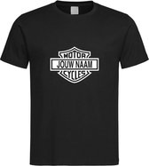 Zwart T-Shirt met je persoonlijke “ Harley Davidson “ print Wit Size XXL