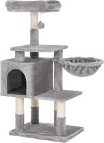 Nancy's Multilevel Kattenboom - Kat toren - Krabpaal - Klimboom voor katten - Lichtgrijs - 50 x 40 x 110 cm