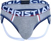 Andrew Christian - Coolflex Modal Active Arch Jock Grijs w/ Show-it - Maat L - Jockstrap - Mannen Ondergoed