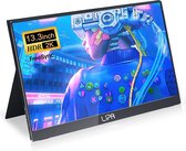 Lipa HDR-50 portable monitor 2K 13.3" - Draagbaar scherm - HDMI - 2x USB C - Met hoes en kickstand - Ook voor game consoles - Makkelijk mee te nemen - 2560 x 1440 pixels - Dual Speakers en Freesync