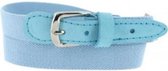 Kinder Riem Verstelbaar 40-60 cm - Blauw - Kunstleer / Metaal - One Size
