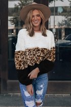 Sweatshirt Dames - Luipaardprint - Maat S