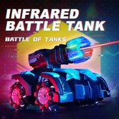 Dowellin Multiplayer Strijdtanks - Bestuurbare Auto - Interactieve Speelgoed Auto - Bestuurbare Auto voor Jongens - RC Auto Kinderen- Bestuurbare Auto voor Binnen - Schietspeelgoed -