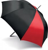 Golfparaplu - Automatisch - Ø 100 cm - Zwart/rood