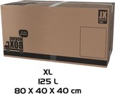 Verhuisdoos - 10 stuks - 125 liter - Professioneel, Stevig Verhuisdozen en stevig 80 x 40 x 40 cm - XLarge