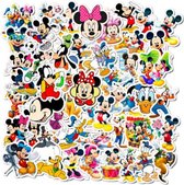ProductGoods - 50 Stuks Mickey Mouse Stickers - Muur Decoratie - Koffer Decoratie - Laptop Decoratie - Koelkast Decoratie - Stickervellen - Mickey Mouse Stickers