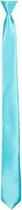 stropdas Shiny unisex 50 cm neonblauw