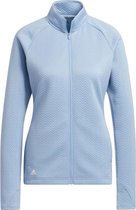 Adidas Golfjack Textured Layer Dames Polyester Ijsblauw Mt L
