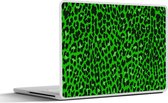 Laptop sticker - 15.6 inch - Panterprint - Groen - Design - 36x27,5cm - Laptopstickers - Laptop skin - Cover