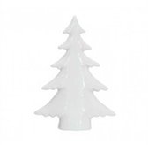 Decoratie kerstboom wit 13 x 3 x 16,5 cm