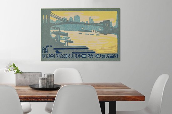 Canvas Schilderij Water- Kunst - Amerika - 60x40 cm - Wanddecoratie