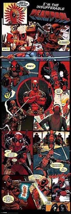 Deadpool - Comics Panels Deurposter