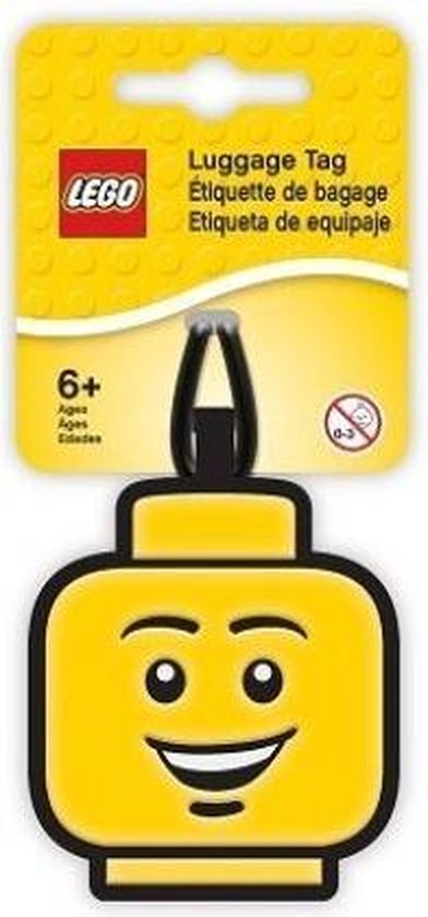 LEGO Bagagelabel Minifiguur gezicht (Jongen)