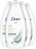 Dove Purifying Detox Douchecrème - 4 x 450 ml - Voordeelverpakking
