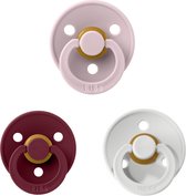 Bibs fopspeen|Bundel Set 3 stuks| 6-18 maanden|Elderberry, Pink plum, Haze| T2|Maat 2|