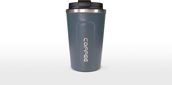 Koffiebeker To Go | Herbuikbare Koffiebeker | Thermosbeker Auto | Duurzame Koffie Beker | Thermosfles | RVS Reisbeker | Dubbelwandige Travel Mug | 380 ml | Blauw Koffiebeker To Go | Herbuikbare Koffiebeker | Thermosbeker Auto | Duurzame Koffie Beker | Thermosfles | RVS Reisbeker | Dubbelwandige Travel Mug | 380 ml | Blauw