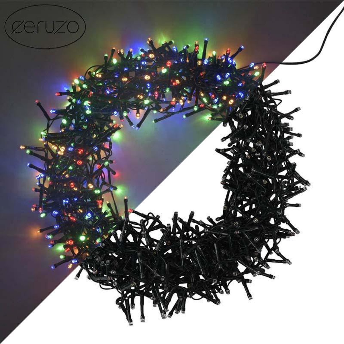 Ceruzo Gekleurde Kerstverlichting - Micro Cluster - 1000 LED - 20 meter - 8 Lichtfuncties + Geheugen - multicolor – foto 8