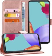 Samsung Galaxy A52s Hoesje - Book Case Leer Wallet - Roségoud