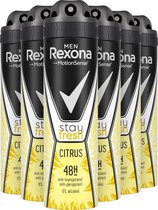 Rexona MEN Deo Spray - Stay Fresh Citrus - Voordeelverpakking 6 x 150 ml