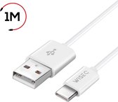 WISEQ Samsung Kabel - 1Meter USB - USB-C Kabel - Wit