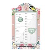 Week Omslagkalender LUXE 2022 -  Brocante met Pen  (34cm x21cm)
