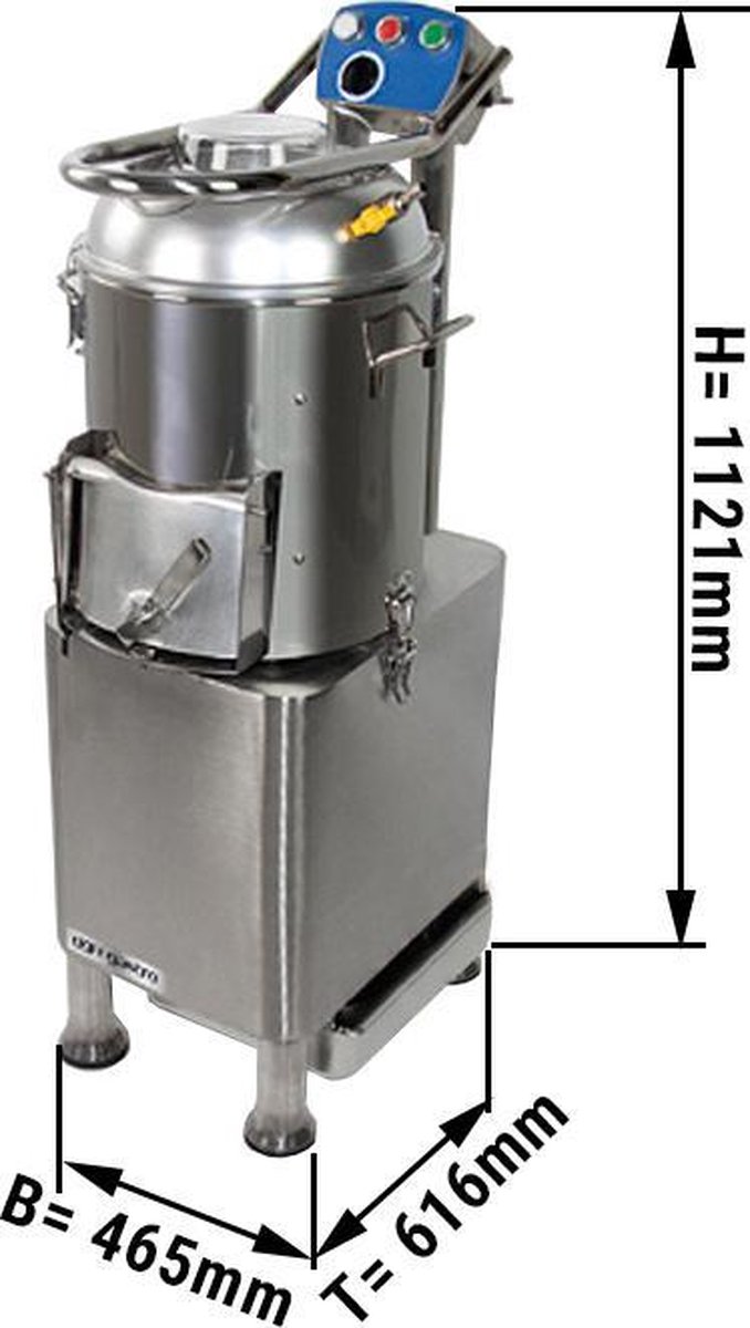 Aardappelschiller - 225 kg/uur | GGM Gastro