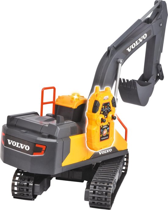 Dickie Toys RC Volvo Graafmachine - Vanaf 3 jaar - Licht en geluid - Bestuurbaar