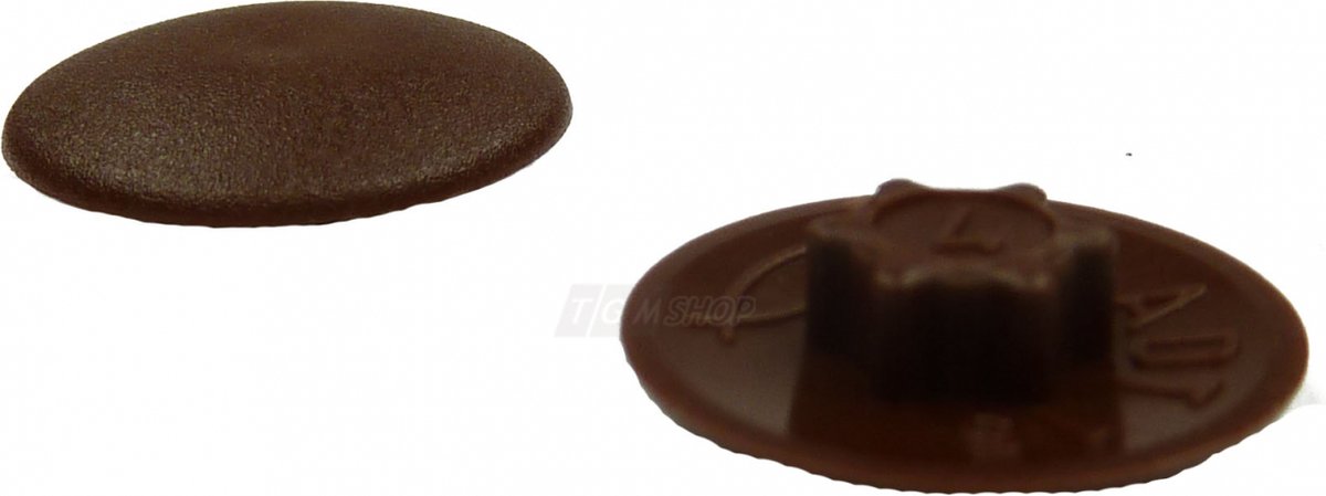 Fischer, cap ADT 15 Dark Brown, (60329), PU 100 pieces Deksel schroeven zeskantige deuvel-accessoires