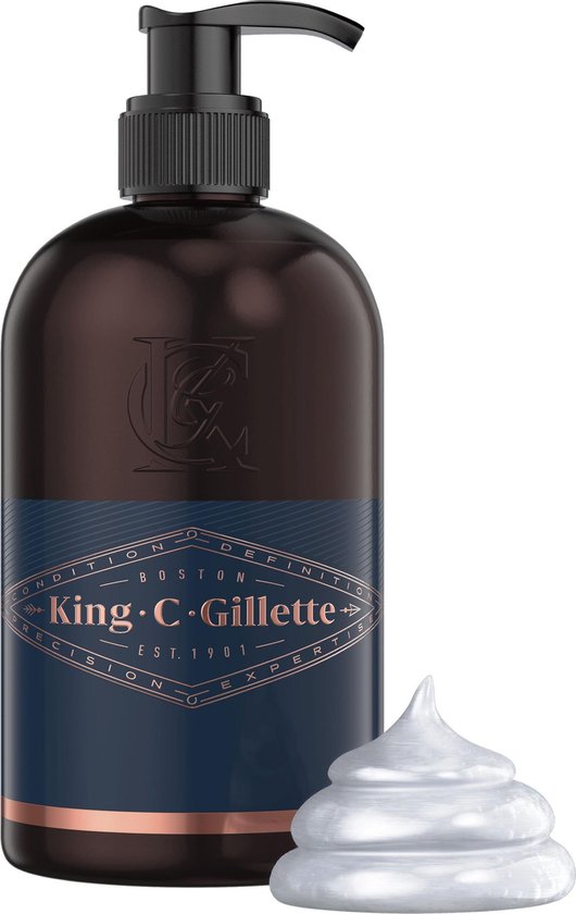 King C. Gillette Baard En Gezichtsreiniger Voor Mannen 350 ml