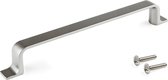 Emuca Meubelgrepen, gatenafstand 160 mm, Zamak, Satijnglans nikkel