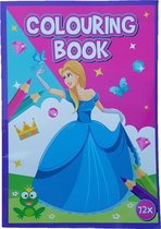Kleurboek +/- 72 Kleurplaten "Ik ben een prinses"