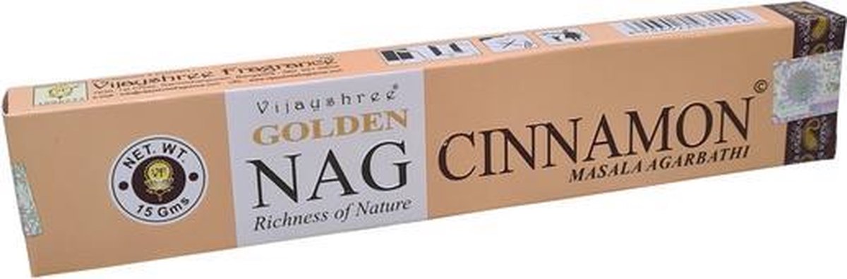 Golden Nag Cinnamon wierookstokjes (los pakje van 15 gram)