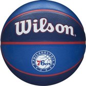 Wilson NBA Team Tribute 76ers - basketbal - blauw - maat 7