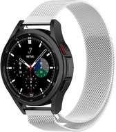 Strap-it Samsung Galaxy Watch 4 Classic 42mm Milanese band - zilver