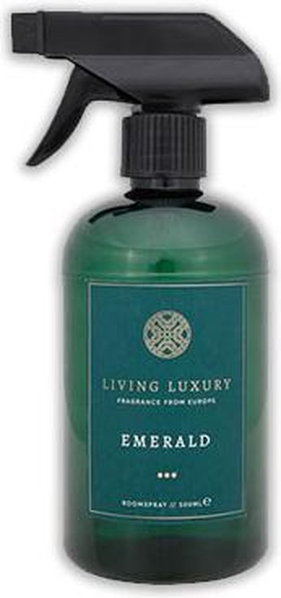 Huisparfum - Living Luxury - Emerald - 500 ml- Roomspray - Geurspray - Interieurparfum - Interieurspray